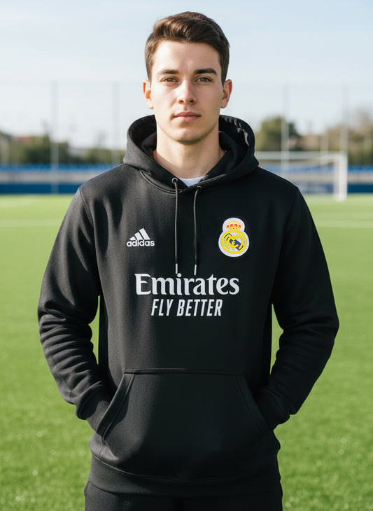 Real Madrid Black Hoodie