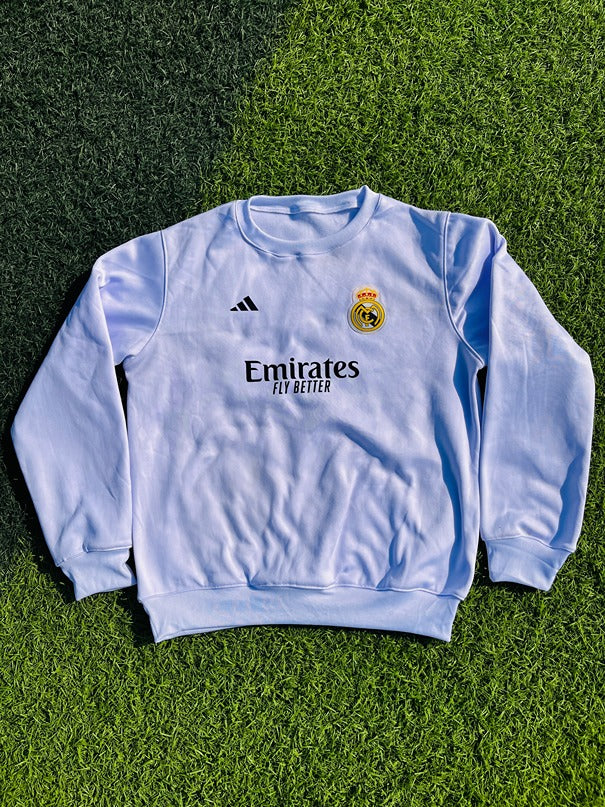 Real Madrid White Sweatshirt