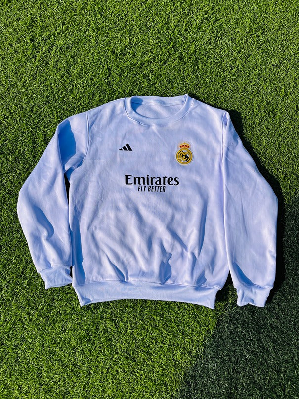 Real Madrid White Sweatshirt