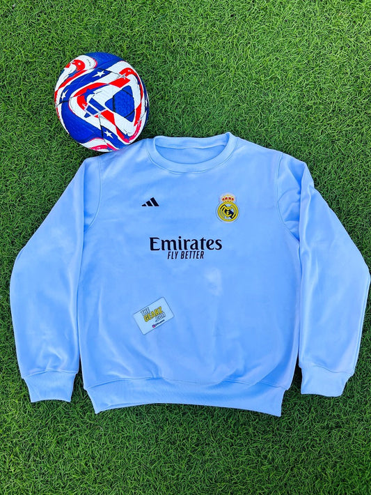 Real Madrid White Sweatshirt