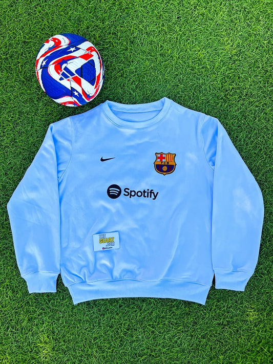 Barcelona White Sweatshirt