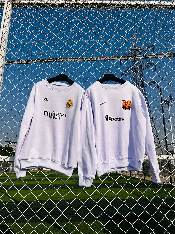 Real Madrid White Sweatshirt