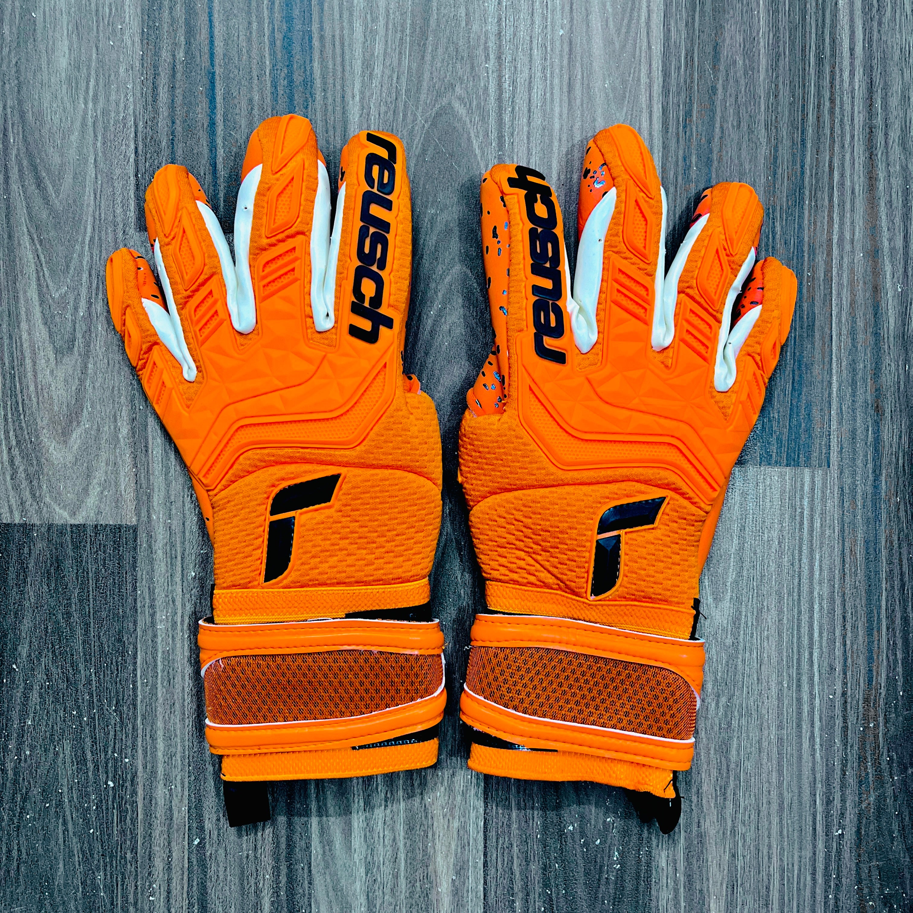 Reusch Goalkeeping Gloves for Adults – Professional Soccer Goalie Gloves with Superior Grip and Comfort (Orange)