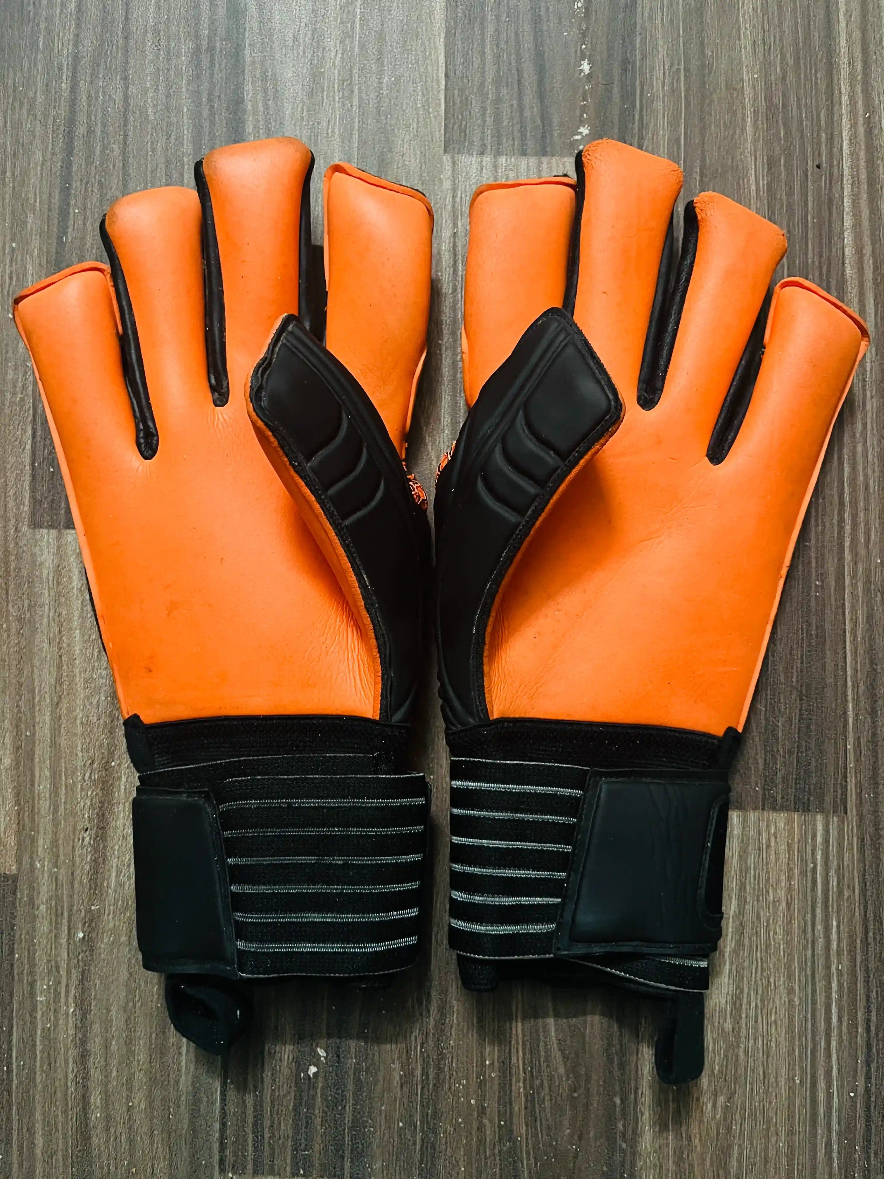 Sportica Goalkeeper Gloves - Black & Orange