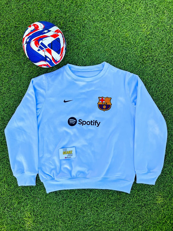 Barcelona White Sweatshirt
