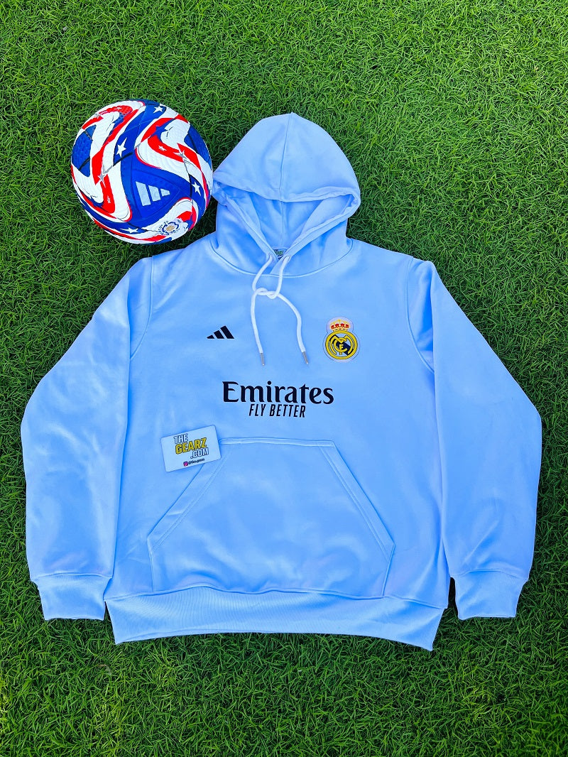 Real Madrid White Hoodie