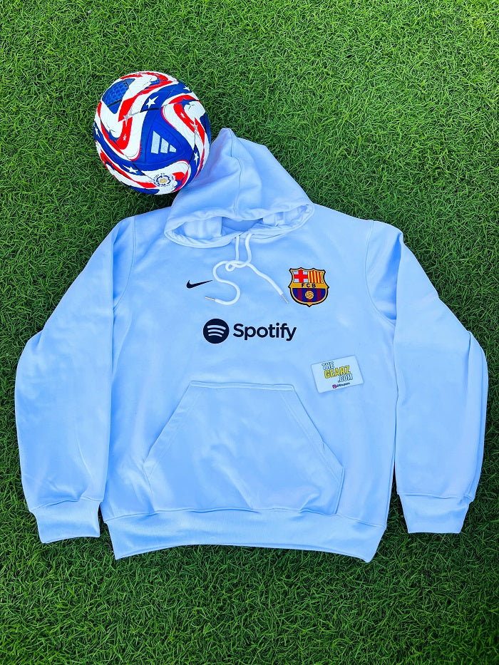 Barcelona White Hoodie