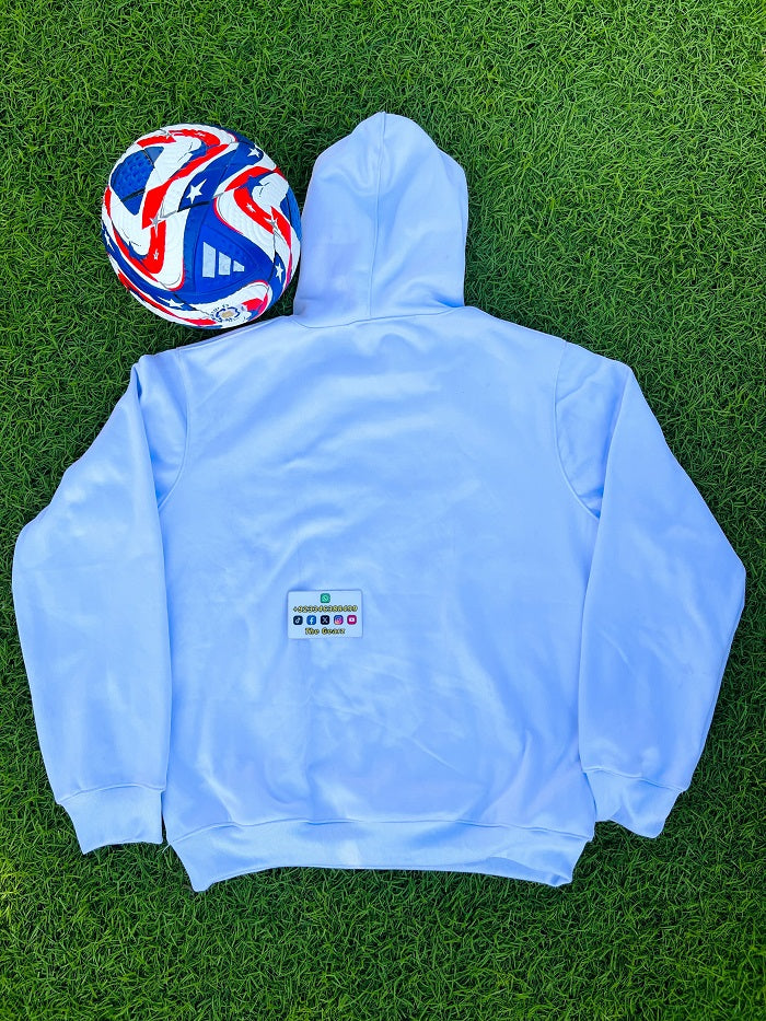 Barcelona White Hoodie
