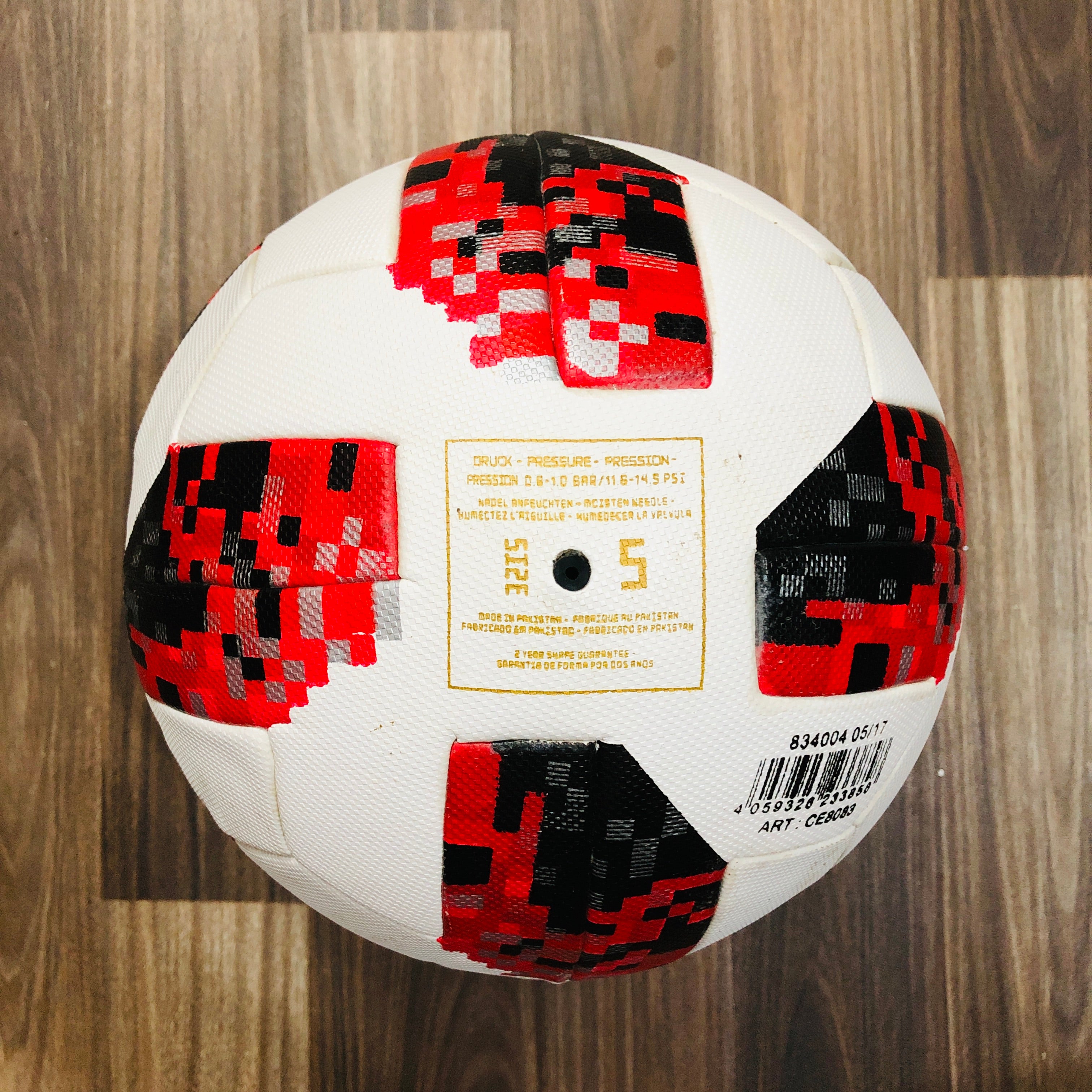 Adidas Red Telstar Football 2018 Russia World Cup Finals Ball Limited Edition